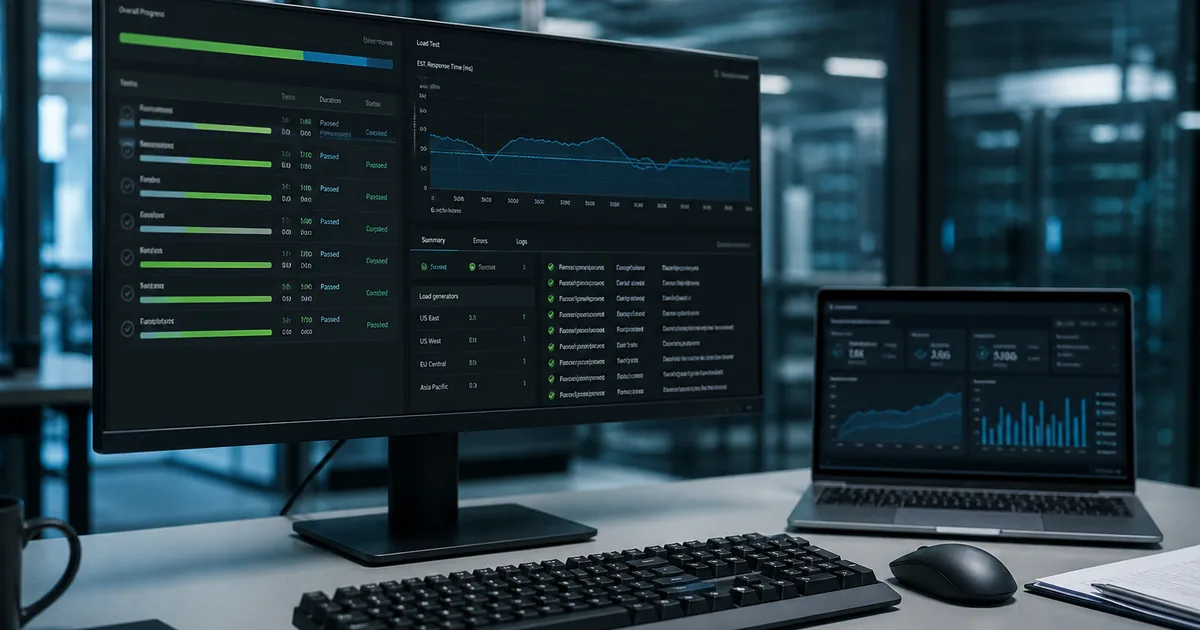 QA automation and performance testing pipeline