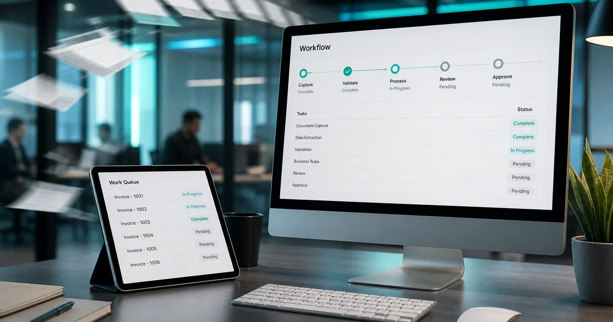 Business process automation and RPA workflow architecture